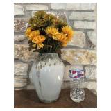 Glazed vase