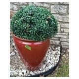 Large red planter