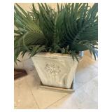 Glazed planter