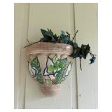Glazed wall planter