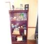 6ft Bookshelf with misc household items