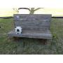 Wooden outdoor bench