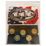 2001 gold plated state quarter set