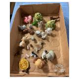Box of assorted figurines