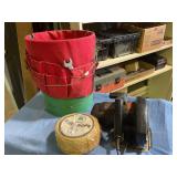 Bucket , rope &  Black / decker circular saw