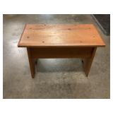 Wooden step stool