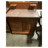 Antique Marble top dry sink