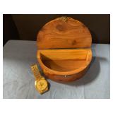 Pulsar Quartz Masonic watch w/wood box