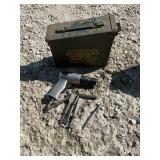Air hammer with tools in ammo box