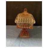Vintage wedding box candy dish