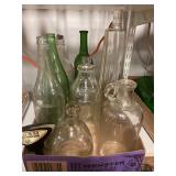Vintage glass bottles