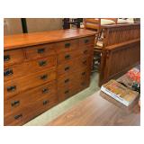 Dresser 12 drawers w Q bed