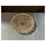 Crystal glass ashtray