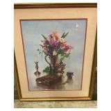 C W Vittitow  Floral Picture 27"x23"