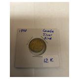 1940 Canada silver dime