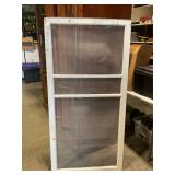 Old screen with wood frame 28" W x 57" L