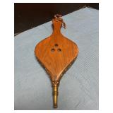 Fireplace Bellows wood and leather
