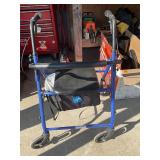 Medline steel rollator walker with seat