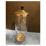 Barbers disinfectant glass door