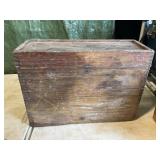 Vintage surveying instrument in wood case