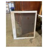 Old screen with wood frame 281/2"  W x 36" L