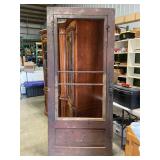 Antique wooden screen door  36"W x 84" L