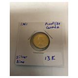 1961 proof like Canada silver dime