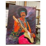 Jimi Hendrix Paint on canvas picture 40" x30"