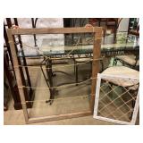Handmade window frame photo display