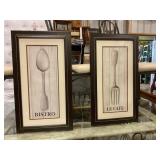 2 Framed Pictures each measure 28"x 16"