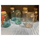 Antique 1/2 gal Ball,Kerr &Drey jars