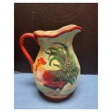 Rooster pitcher 9.5"