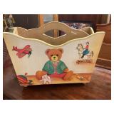 Painted magazine rack