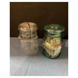 Two ball jars with lids