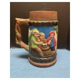 Large Ceramic Beer Stein 12 inches tall