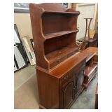 Antique two-piece kitchen buffet