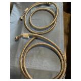Set 6 foot stainless steel washing machine lineS