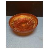 Carnival glass bowl