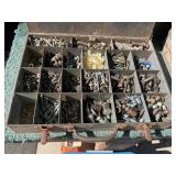 Box of nuts, washers, screws, and miscellaneous