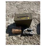 Staple gun & staples in ammo case