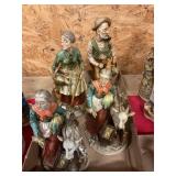 Ceramic Statues 11&9" tall