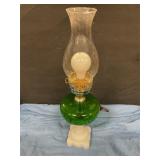 Glass electric lamp,21 inches tall