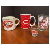 Cincinnati Reds cups and glasses
