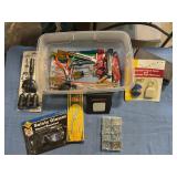 Tote of miscellaneous tools