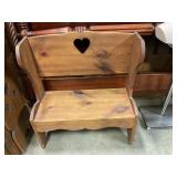 Childrenï¿½s wooden bench 28 inches tall 26 ï¿½ long