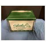 Disposable napkin holder box advertisement