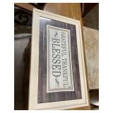 Framed blessed picture 30 x 18