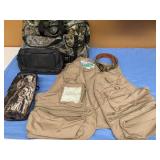 Hunting bag, vest, and belt