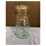 White Lightning glass jar w lid