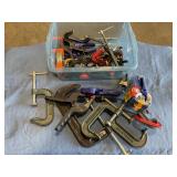 Tote of clamps